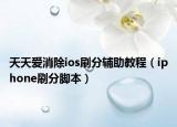 天天爱消除ios刷分辅助教程（iphone刷分脚本）