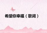 希望你幸福（歌词）