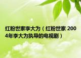 红粉世家李大为（红粉世家 2004年李大为执导的电视剧）