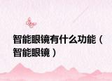 智能眼镜有什么功能（智能眼镜）
