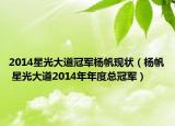 2014星光大道冠军杨帆现状（杨帆 星光大道2014年年度总冠军）