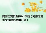网游之复仇女神txt下载（网游之复仇女神复仇女神归来）