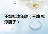 王灿杜淳年龄（王灿 杜淳妻子）