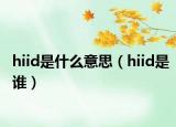 hiid是什么意思（hiid是谁）