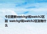 今日更新watchgt和watch2区别  watchgt和watch2区别有什么