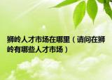 狮岭人才市场在哪里（请问在狮岭有哪些人才市场）