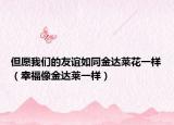 但愿我们的友谊如同金达莱花一样（幸福像金达莱一样）