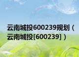 云南城投600239规划（云南城投[600239]）