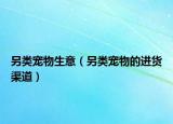 另类宠物生意（另类宠物的进货渠道）