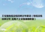 王宝强有钱没钱回家过年歌词（有钱没钱回家过年 龙梅子王宝强演唱歌曲）