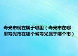 寿光市现在属于哪里（寿光市在哪里寿光市在哪个省寿光属于哪个市）