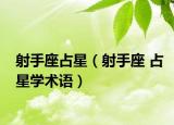 射手座占星（射手座 占星学术语）