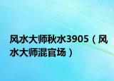 风水大师秋水3905（风水大师混官场）