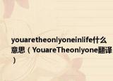 youaretheonlyoneinlife什么意思（YouareTheonlyone翻译）