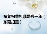 东莞扫黄打非是哪一年（东莞扫黄）