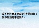 爱不到还是不能爱2中字第四集（爱不到还是不能爱2）