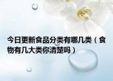 今日更新食品分类有哪几类（食物有几大类你清楚吗）