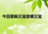 今日更新三宝是哪三宝