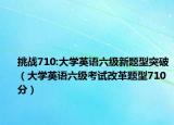 挑战710:大学英语六级新题型突破（大学英语六级考试改革题型710分）