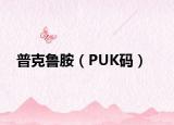 普克鲁胺（PUK码）