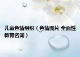 儿童色情组织（色情图片 全面性教育名词）