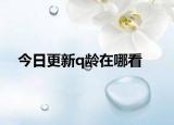 今日更新q龄在哪看