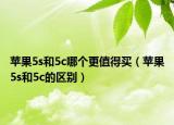 苹果5s和5c哪个更值得买（苹果5s和5c的区别）