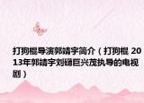 打狗棍导演郭靖宇简介（打狗棍 2013年郭靖宇刘礴巨兴茂执导的电视剧）