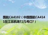 国航CA4102（中国国航CA4141在江北机场T2几号口?）
