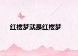 红楼梦就是红楼梦