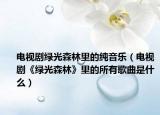 电视剧绿光森林里的纯音乐（电视剧《绿光森林》里的所有歌曲是什么）