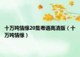 十万吨情缘20集粤语高清版（十万吨情缘）