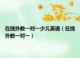 在线外教一对一少儿英语（在线外教一对一）