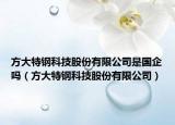 方大特钢科技股份有限公司是国企吗（方大特钢科技股份有限公司）