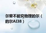 尔辈不能究物理的尔（的尔AI38）