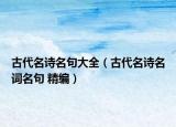 古代名诗名句大全（古代名诗名词名句 精编）
