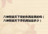 八神智能天下里的东西是真的吗（八神智能天下手机网站是多少）