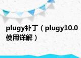 plugy补丁（plugy10.0使用详解）