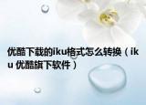 优酷下载的iku格式怎么转换（iku 优酷旗下软件）