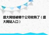 盛大网络被哪个公司收购了（盛大网站入口）