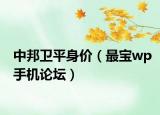 中邦卫平身价（最宝wp手机论坛）