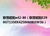 联想昭阳e42-80（联想昭阳E290GT1350X4256060BXW3b）