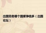 出国劳务哪个国家挣钱多（出国论坛）