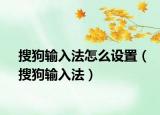 搜狗输入法怎么设置（搜狗输入法）