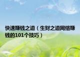快速赚钱之道（生财之道网络赚钱的101个技巧）