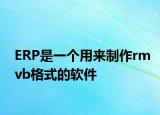 ERP是一个用来制作rmvb格式的软件