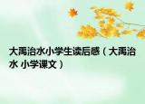 大禹治水小学生读后感（大禹治水 小学课文）