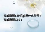 长城腾翼c30机油用什么型号（长城腾翼C30）