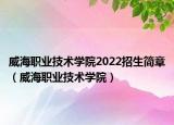 威海职业技术学院2022招生简章（威海职业技术学院）