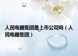 人民电器集团是上市公司吗（人民电器集团）